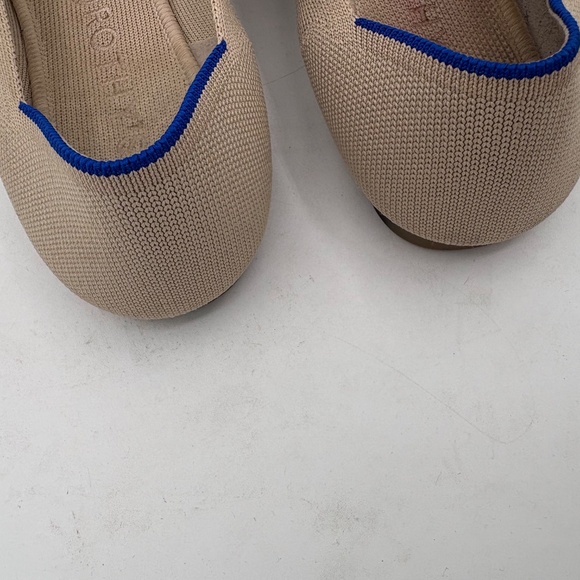 Rothy's The Point II Pointed Toe Flat US 11.5 Tan Beige Ecru - Picture 3 of 11
